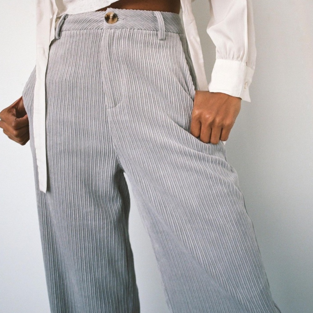 Little Lies Stockholm Corduroy High-Waisted Pant